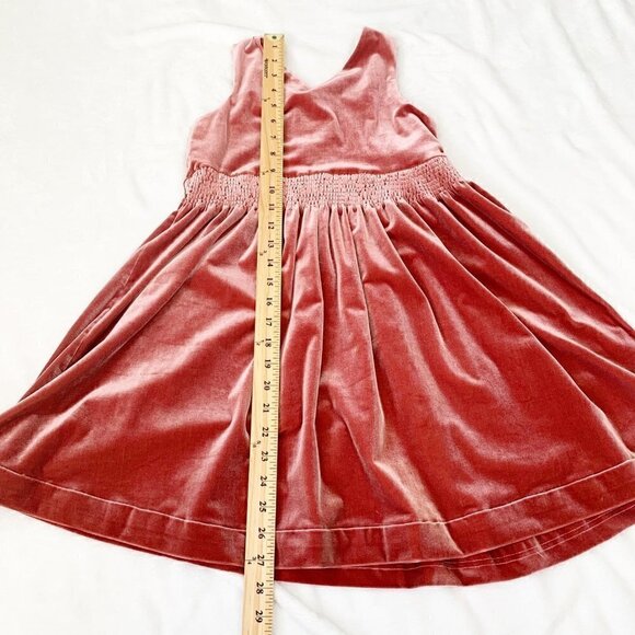 Rowe thick heavy exposed button knee length crushed velvet dress - Picture 9 of 9